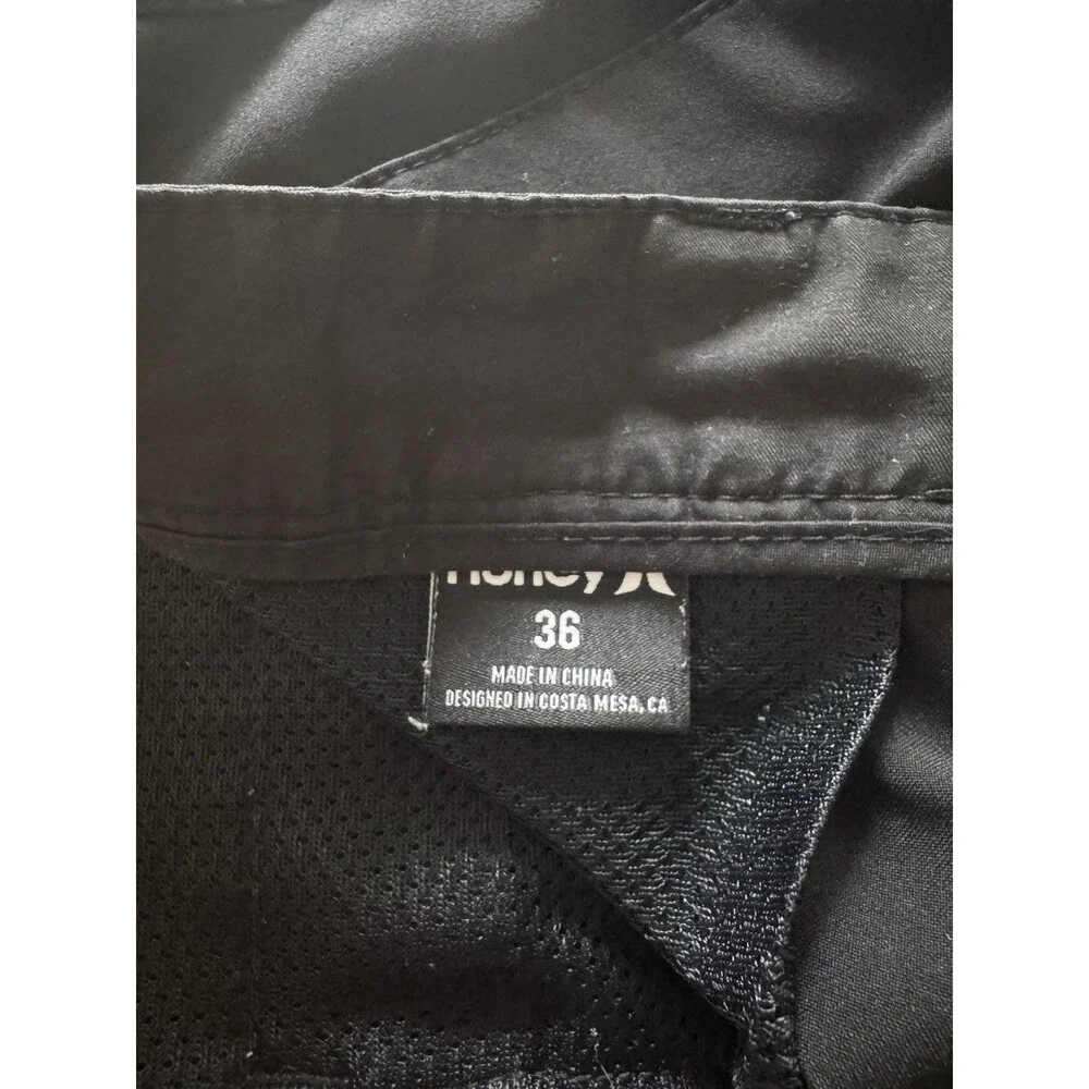 Hurley Men's Size 36 Black Phantom Walk Shorts Hybrid Stretch Board Shorts Swim